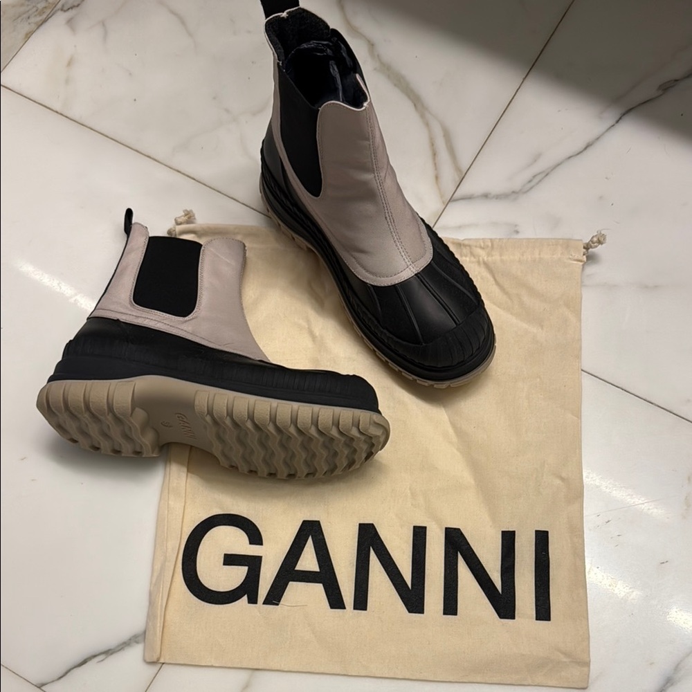 Ganni Chelsea Duck Boots